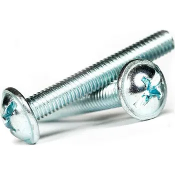 Rozvaděč Šroub M5x12 DIN 967, Zn okrasná nízká široká hlava