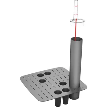 Květináč Flower Lover Samozavlažovací systém Quadrato, 24 cm, černá