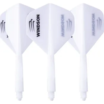 Příslušenství pro šipky Letky s násadkami Astix Windson bílé M 27 mm (midi ve stylu Condor)