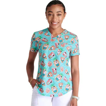 Dámská halenka Dámská pracovní halena Cherokee s potiskem zvířátek CK664 PWRY Velikost: S