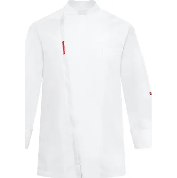 Gastro oděv Kuchařský rondon TOMA (zapínání na zip) - bílý, dlouhý rukáv XXXL T-1632-W-3XL