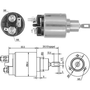 Elektromagnetický spínač, startér MAGNETI MARELLI 940113050435