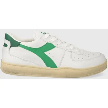 Pánská obuv Kožené tenisky Diadora MI Basket Low Used, 45, bílá, 00X