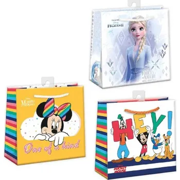 Dárková taška Taška dárková Frozen 2 / Minnie / Mickey Mouse 16x16cm papírová 3 druhy