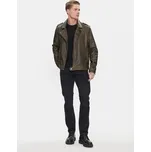 Brave Soul Bunda z imitace kůže MJK-CONEYKHAKI Khaki Straight Fit M