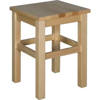 Taburet Drewmax KT258 dřevěná taburetka masiv borovice