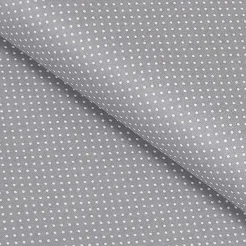 Bavlna šedá puntík jemný č.117 cena za 1 metr Český výrobce