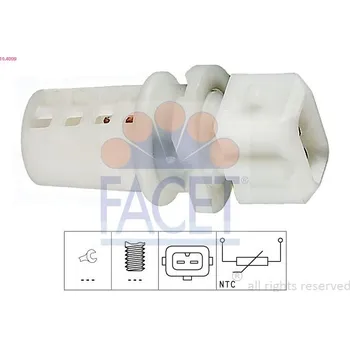 Auto-moto Snímač, teplota nasávaného vzduchu FACET 10.4009