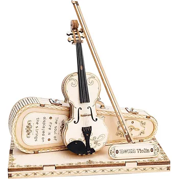 3D puzzle ROBOTIME Rokr 3D dřevěné puzzle Houslové Capriccio 82 dílků
