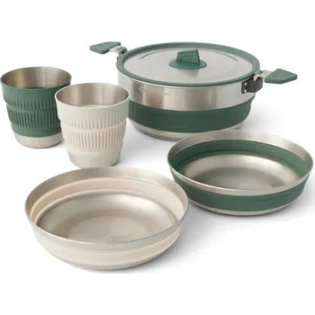 Outdoor vaření Sada nádobí SEA TO SUMMIT Detour Stainless Steel One Pot Cook Set w/ 3L Pot [5 Piece]