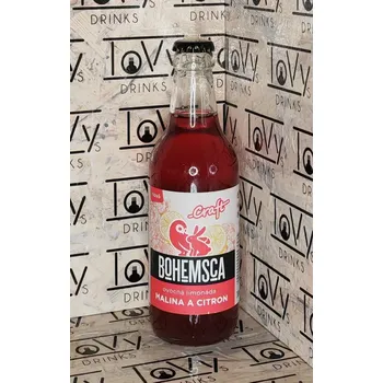 Limonáda Bohemsca Craft limonáda malina a citron 330ml sklo