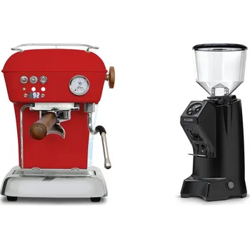 Kávovar Ascaso Dream PID, Love Red + Eureka Nadir 65 Touch, black