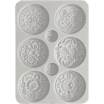 Forma na odlévání Stamperia Silikonová forma na odlévání A5 - vintage hodiny