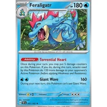 Sběratelská karetní hra Pokémon TEF 041/162 Feraligatr - Temporal Forces Stav: Near Mint, Verze: HOLO