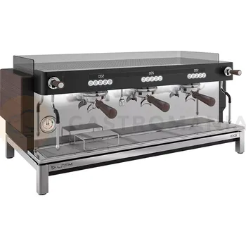 Vybavení pro přežití Kávovar 3-pákový, černý, 17,5 l, 4,35 kW, 990x575x465 mm | CREM, Premium Version EX3 3GR B Premium