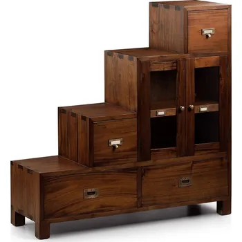 Masivní skříňka schody kombinovaná pravá Flamingo koloniální styl