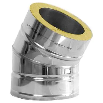 Kouřovod Komínové koleno 30°, ø 130mm, IZOL 30