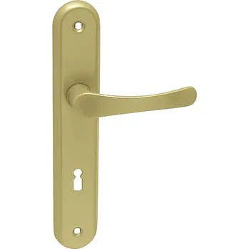 Dveřní kování Dveřní kování MP KE - Michaela (ZLATÁ), klika-klika, Otvor na cylindrickou vložku PZ, MP Zlatá, 72 mm