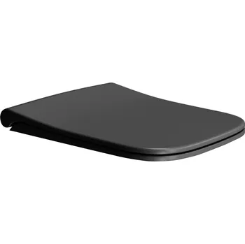 Koupelnové sedátko NUBES WC sedátko, Soft Close, černá mat/chrom