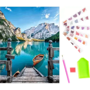 Diamantové malování KIK Diamantové malování Jezero 30x40cm