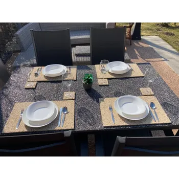 prostírání Báča Beton Mramorové prostírání Počet kusů: 4 ks