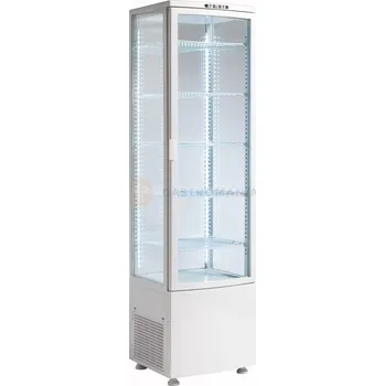 Chladící cukrářská vitrína, LED, 270 l, bílá, 515x485x1895 mm | RESTO QUALITY, RTC287WE