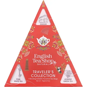 Čaj ETS cestovní balení červený trojúhelník 9 pyramidových sáčků