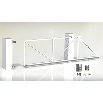 Pohon brány Sada brána samonosná podvozek,pohon Somfy ELIXO 500 io KS pro samonosnou bránu do 4,5 m průjezdu, pohon, maják, záložní zdroj, fotobuňky, hřebeny Barva: 0