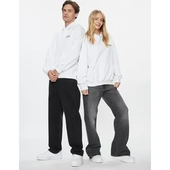 Pánská mikina 2005 Mikina Unisex Basic Bílá Relaxed Fit L