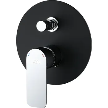 BELAGGIO RIO 4152 Podomítková vodovodní baterie s přepínáním, ČERNÁ/CHROM RIO4152