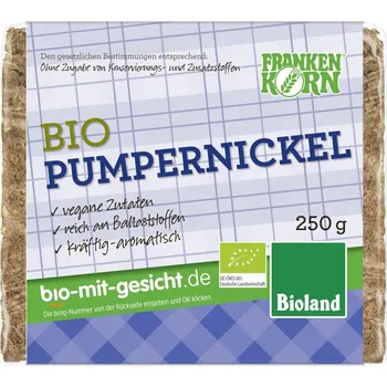Rýžový chlebíček Frankenkorn Pumpernickel 250g bio