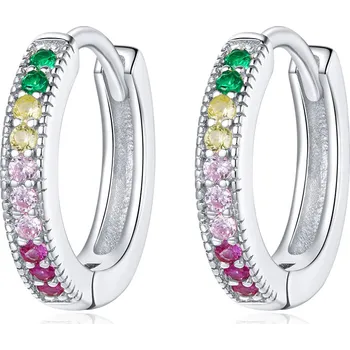 Náušnice Olivie Stříbrné kroužky BEST COLORS 5152 Ag 925; ≤1,5 g.