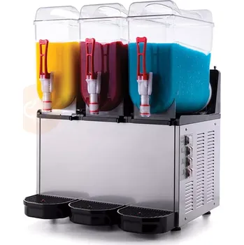 Barová židle Granitor na sorbety, slush shake, granity, ledové nápoje, inox, 3x 12 l, 590x530x770 mm | RESTO QUALITY, SLUSH36.I