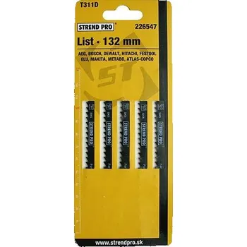 Pilový plátek List STREND PRO T311D 132 mm, 6Z, dřevo, bal. 5 ks 226547