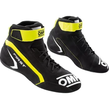 Moto obuv OMP Boty First Černá / Žlutá 44