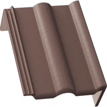 KM BETA Taška střešní pultová okrajová pravá elegant hnědá