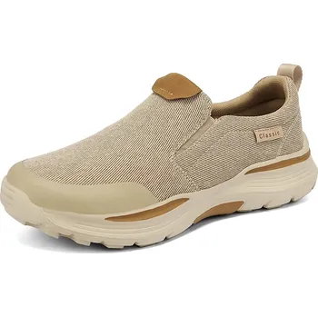 Pánské tenisky Prodyšné nazouvací tenisky s platformou Barva: Khaki, Velikost: 41