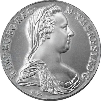 Stříbrná mince Levantský tolar Marie Terezie 1780 (novoražba) 23.299999237060547 g