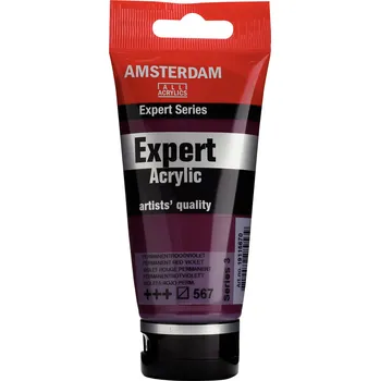Vodová barva Akrylová barva Amsterdam Expert - 567 Permanent Red Violet Objem: 75 ml