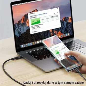 Datový kabel Usams USB-A – USB-C kabel USB 1,2 m černý (112230)