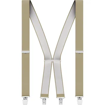 Kšandy Jednobarevné světle hnědé šle na klip - BSWK