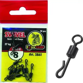 Extra Carp Obratlík Quick Change Swivel vel.12 (19kg) - 10ks