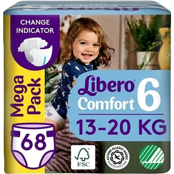 Plena Libero Comfort 6 Mega Pack (68 ks) 13 – 20 kg