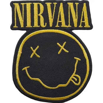 Nášivka Nirvana - Nášivka - Nažehlovačka Nirvana - Logo Happy Face Cut-Out