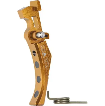 Airsoft MAXX Model CNC spoušť Advanced (style D) pro M4 - žlutá
