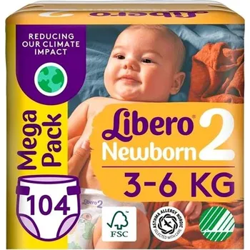 Plena Libero Newborn 2 Mega Pack (104 ks) 3 – 6 kg