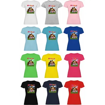 Tričko Máša a medvěd Barva: Růžová/Růže, Velikost: 122/128 - 7/8let, Pohlaví: Dětské - unisex