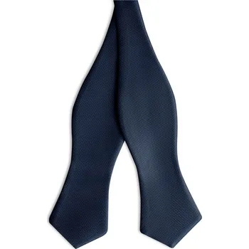 Motýlek Námořnicky modrý vázací rypsový motýlek s&nbsp;diamantovou špičkou - Trendhim