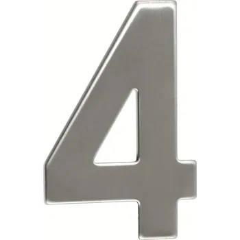 Domovní číslo Domovní číslo 4", RN.95L, nerez"