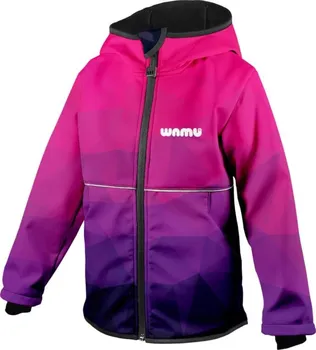 Dívčí bunda WAMU Mozaika softshellová bunda fialová